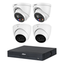 Dahua 6MP mixed CCTV kit with 2 TiOC and 2 turret cameras, 8-channel AI NVR 