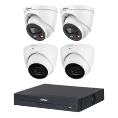 Dahua 6 MP + 8 Channels Kit: 2 x 6MP TiOC and 2 x 6MP Turret Cameras with 8CH AI NVR