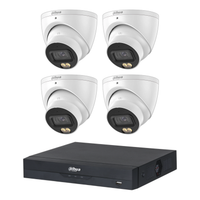 Dahua 4x 5MP WizColor Turret Cameras SMD 4.0 4CH PoE NVR