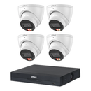 Dahua 4-camera 8MP DH-IPC-HDW3867EM-S-IL-ANZ turret CCTV kit with 8-channel AI NVR 