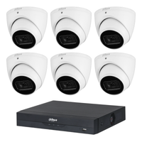 Dahua 6-camera 8MP DH-IPC-HDW3866EMP-S-AUS 4K turret CCTV kit with 8-channel AI NVR 