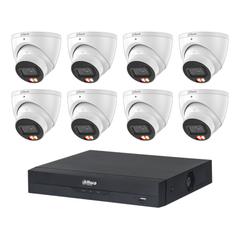 Dahua 8MP Turret CCTV Kit: 8x HDW3867EM-S-IL + 8CH PoE NVR