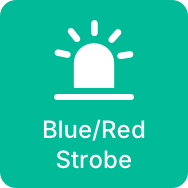 Blue/Red Strobe