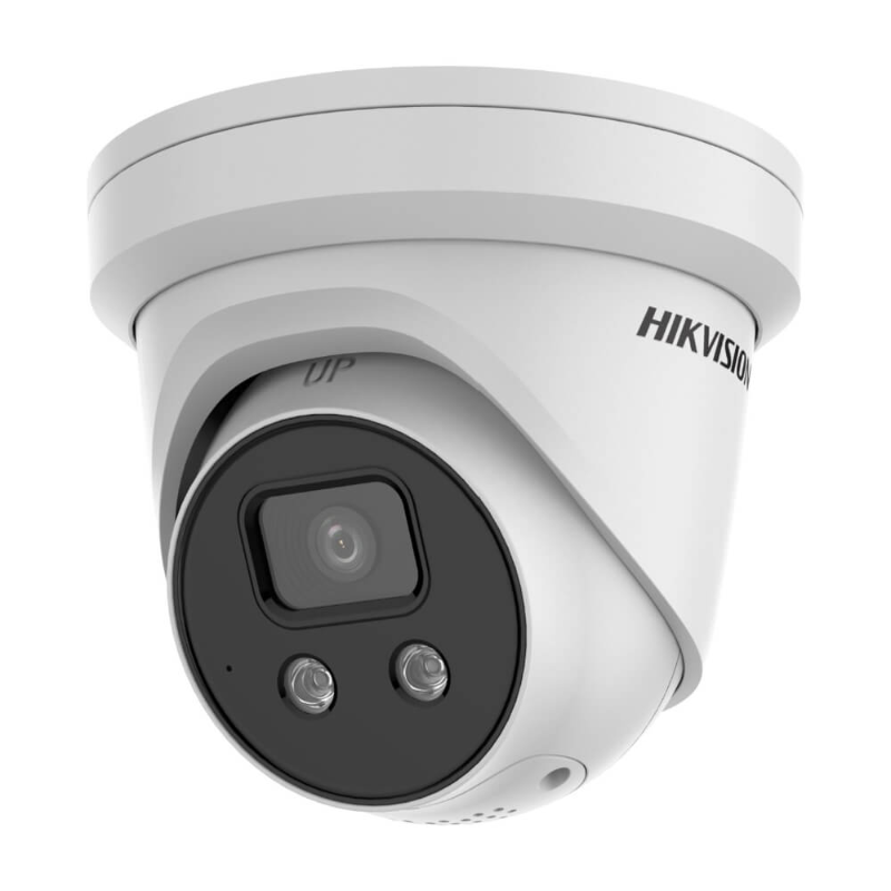 Hikvision Acusense DS-2CD2366G2-ISU/SL IP Camera 6MP With Warning & Strobe Turret Network Camera (BLACK)