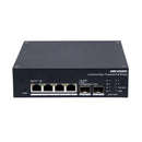 Hikvision DS-3T1506HP-EI-UPS 4-Port Industrial PoE Switch with UPS Monitoring