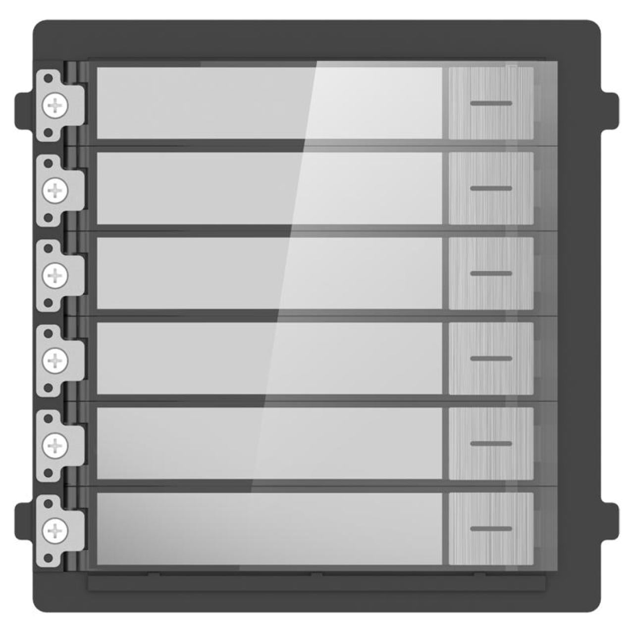 Hikvision DS-KD-KK/S Steel Six-Button Intercom Module