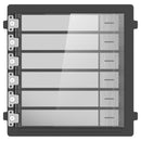 Hikvision DS-KD-KK/S Steel Six-Button Intercom Module