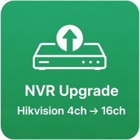 NVR Upgrade (Hikvision) — 4ch → 16ch