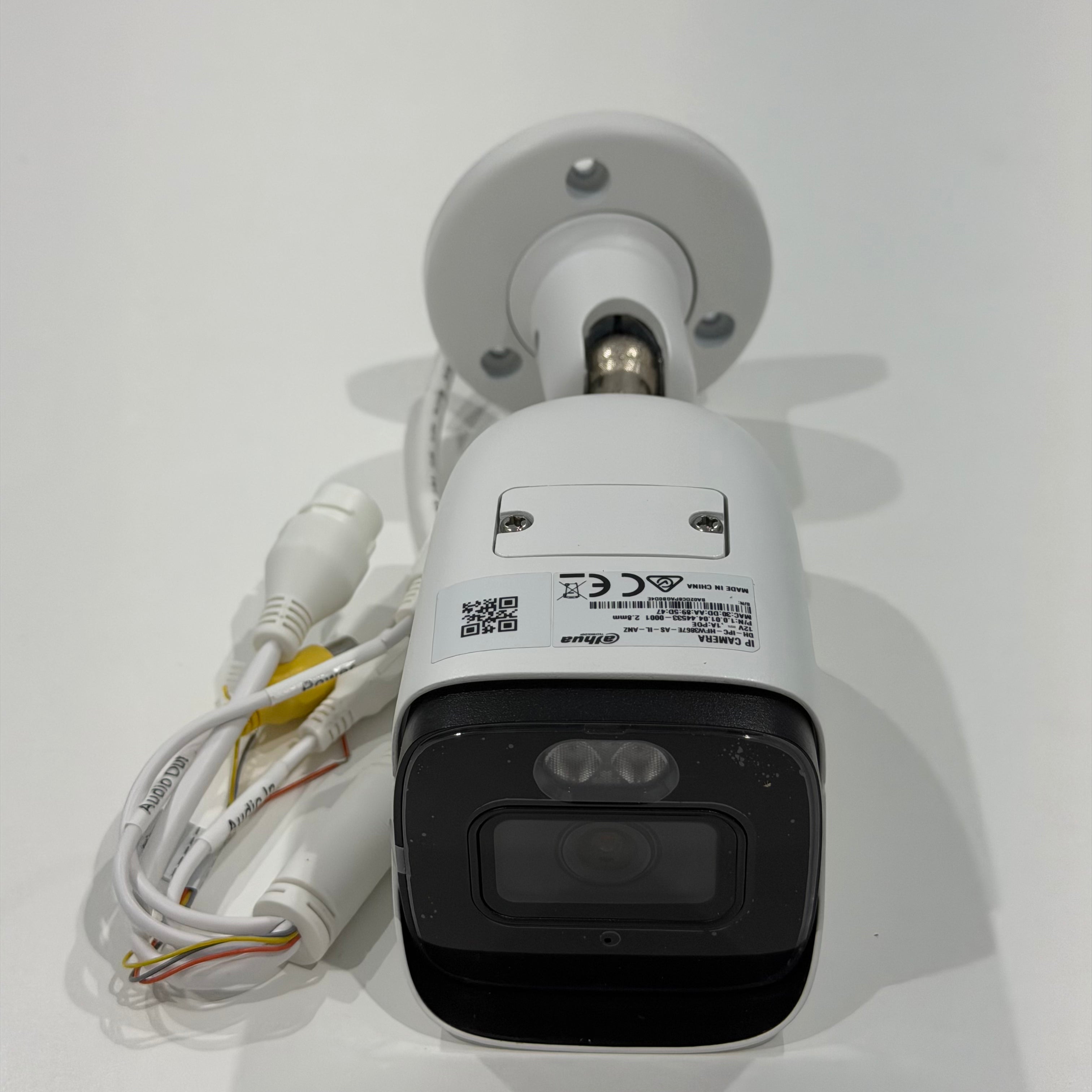 Dahua DH-IPC-HFW3867E-AS-IL-ANZ 8 MP WizSense Smart Dual Light Fixed Bullet 2.8mm / 3.6mm Options, IP67