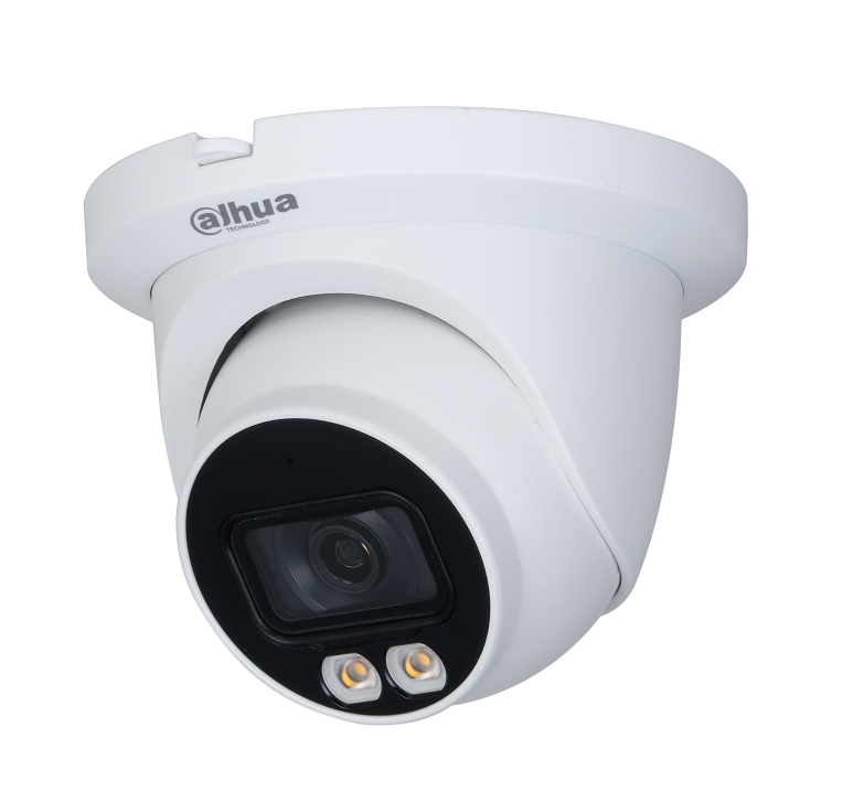 Dahua IPC-HDW3449TM-AS-LED 4MP Full-color Warm LED Fixed-focal Eyeball WizSense Network Camera, Wizsense