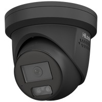 HiLook 6MP IPC-T269-MU/SL All in One Camera with Blue / Red Strobe / Audio (ACDC) (BLACK)