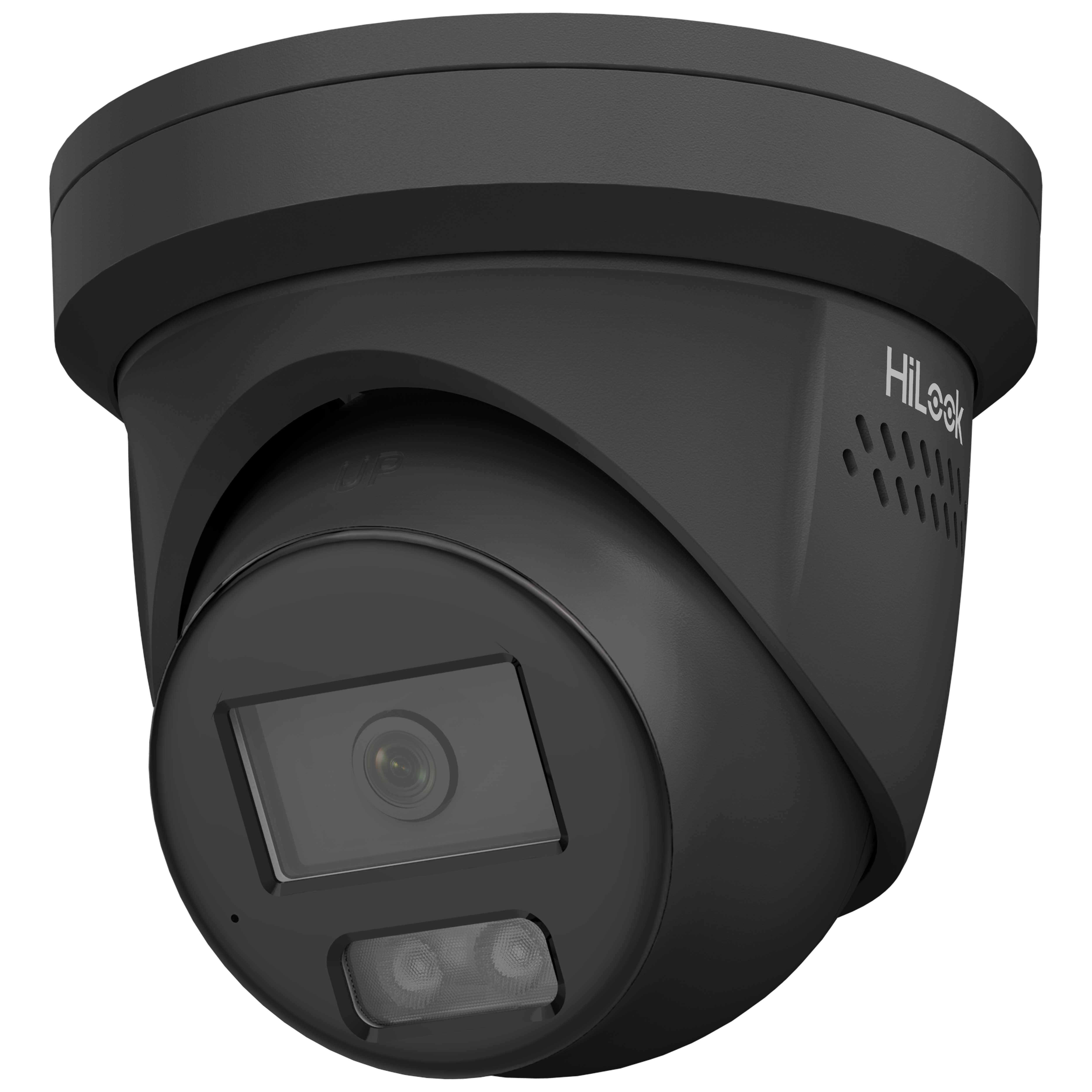 HiLook 6MP IPC-T269-MU/SL All in One Camera with Blue / Red Strobe / Audio (ACDC) (BLACK)