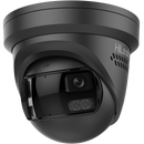HiLook IPC-T289PH-MU/SL-BLK 8MP 180° Turret Camera with Active Blue/Red Strobe and Two-Way Audio, IR 30m 2mm (Black)