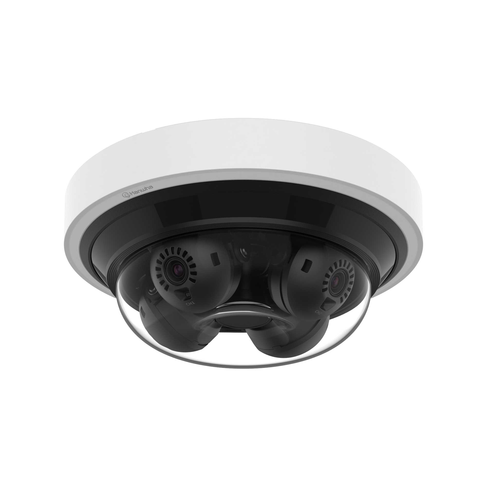 Hanwha PNM-C16013RVQ 5MP Mini 4-Channel AI Multi-Directional Camera