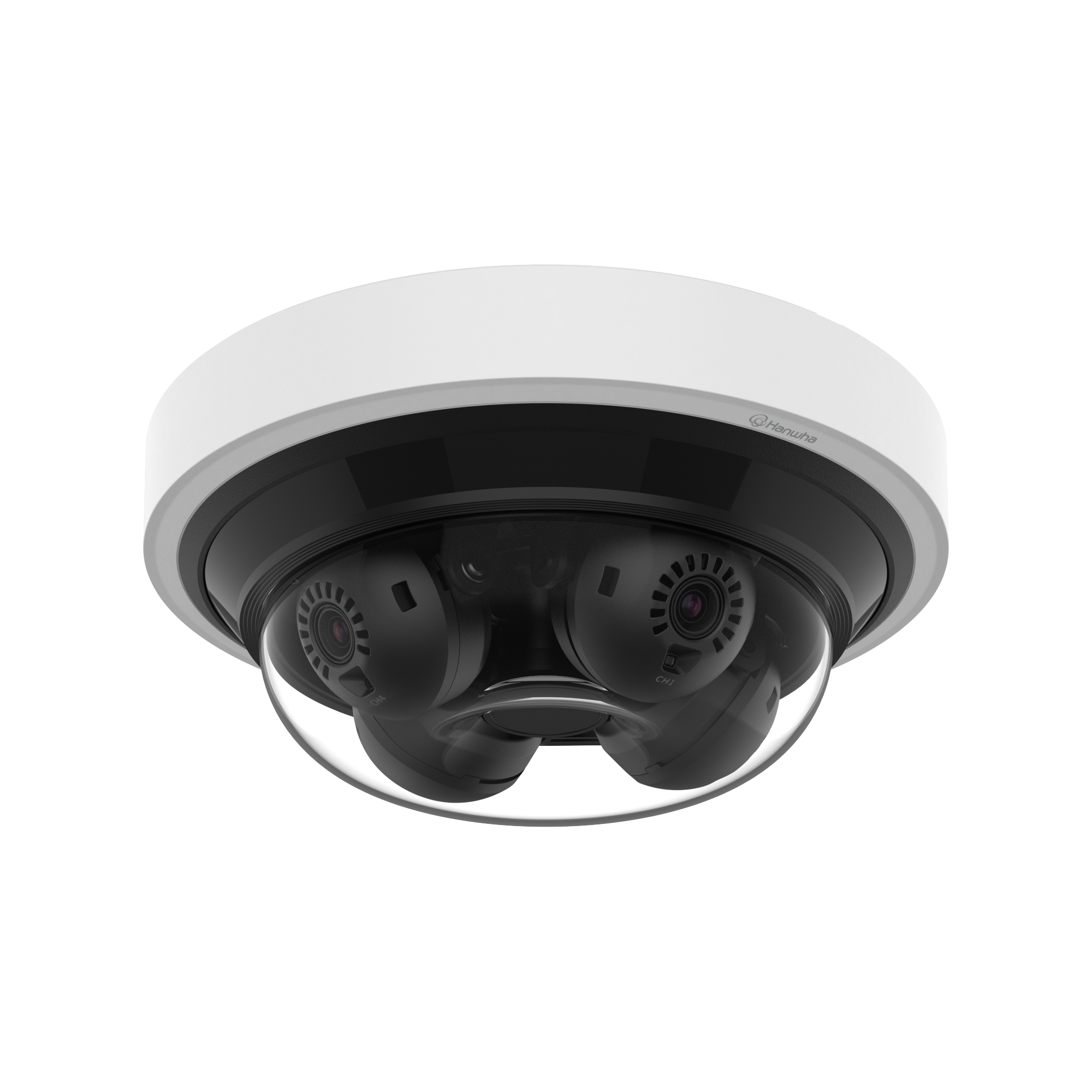Hanwha PNM-C16013RVQ 5MP Mini 4-Channel AI Multi-Directional Camera
