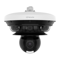 Hanwha PNM-C34404RQPZ 4K 4-Channel PTRZ + 2MP 40x PTZ AI Camera