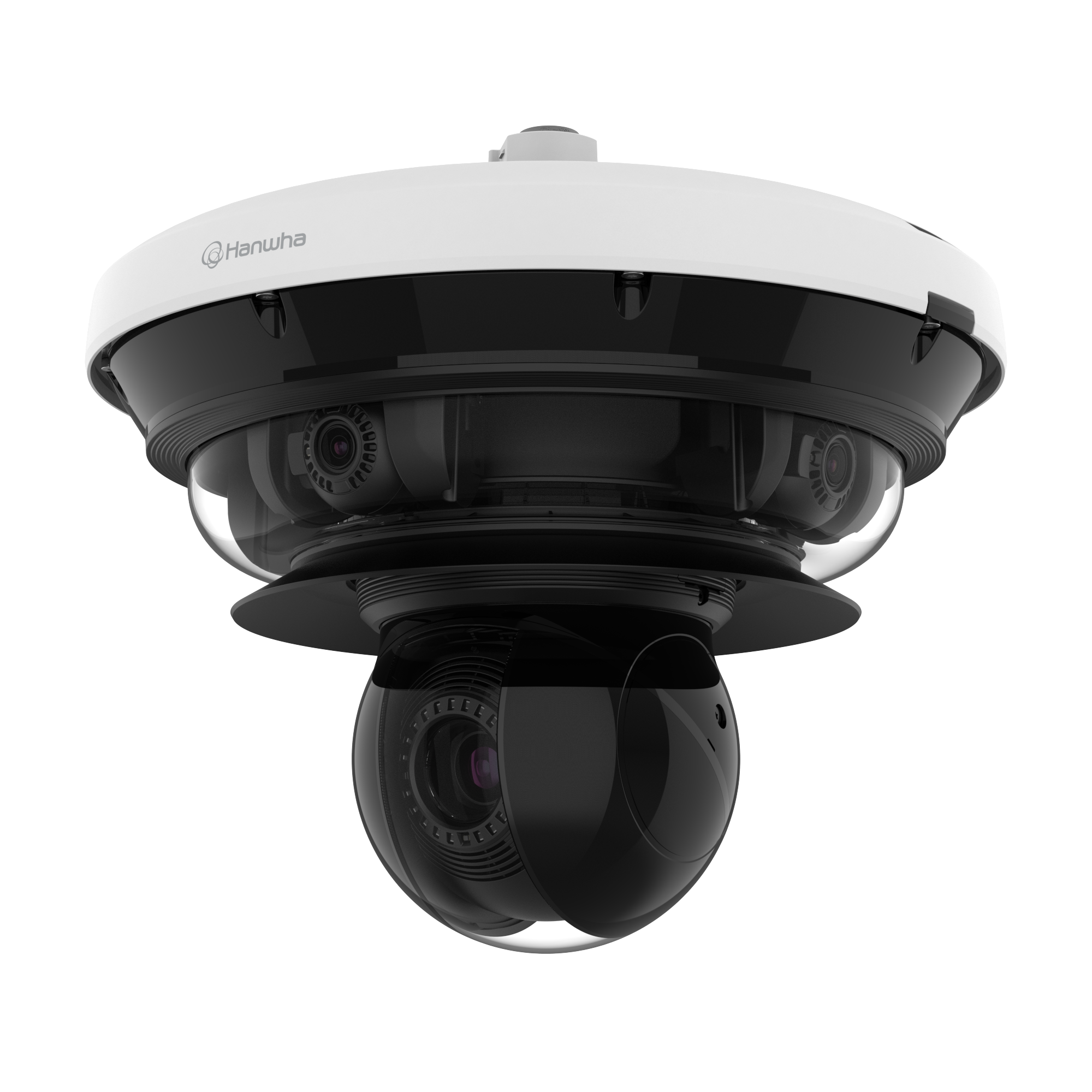Hanwha PNM-C34404RQPZ 4K 4-Channel PTRZ + 2MP 40x PTZ AI Camera