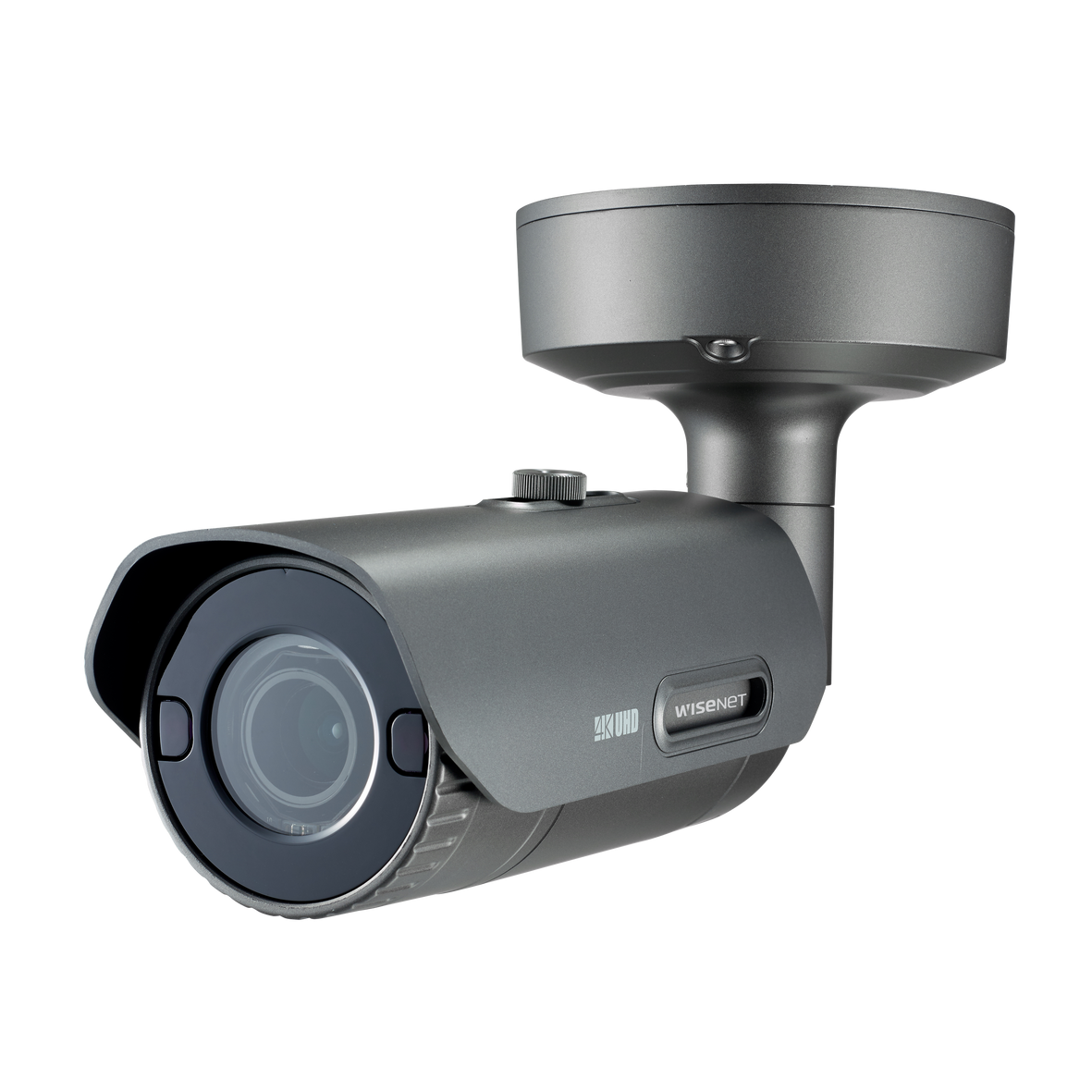 Hanwha PNO-9080R 12MP 4K Outdoor IR Bullet Camera, 4.5-10mm Motor