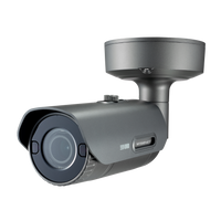 Hanwha PNO-9080R 12MP 4K Outdoor IR Bullet Camera, 4.5-10mm Motor