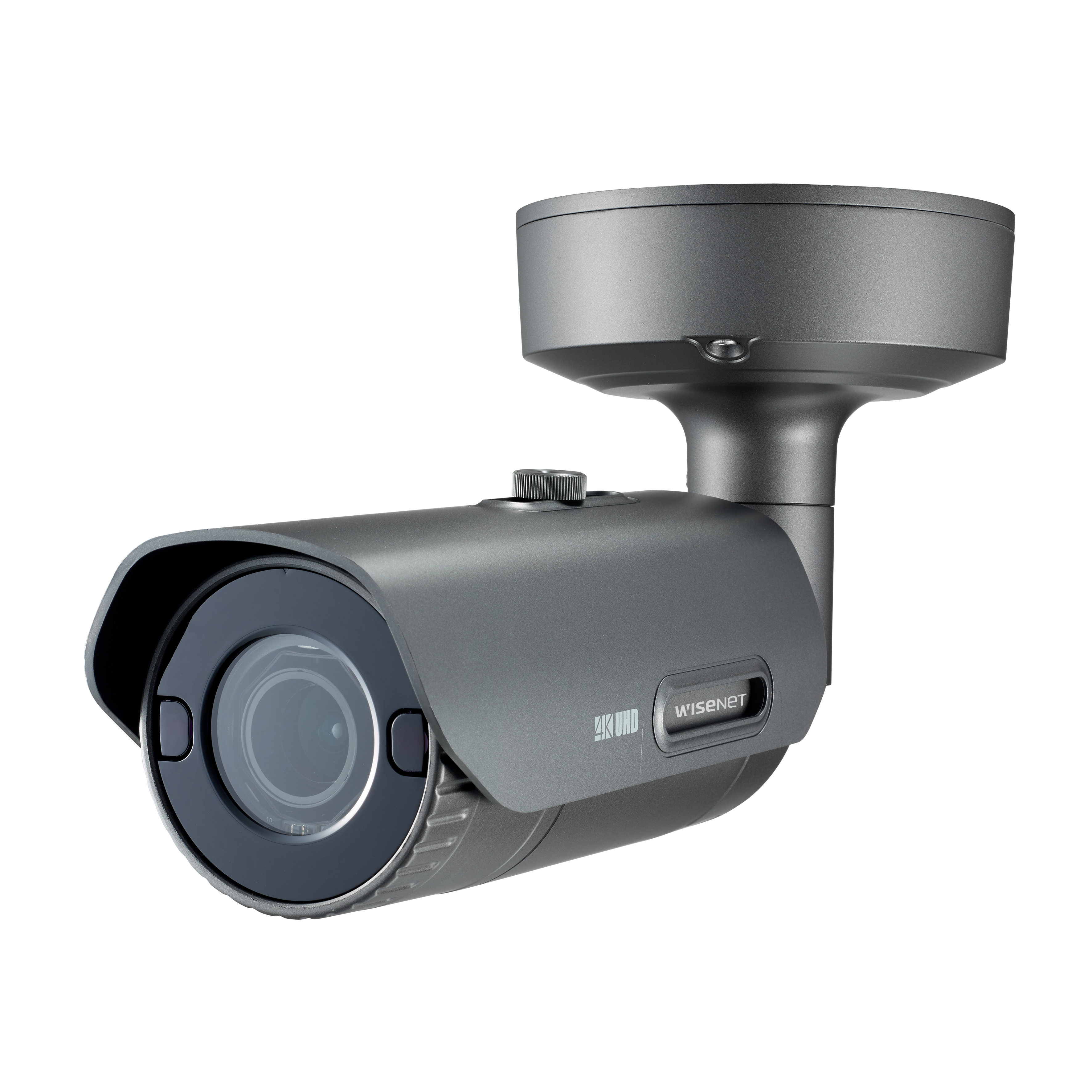 Hanwha PNO-9080R 12MP 4K Outdoor IR Bullet Camera, 4.5-10mm Motor