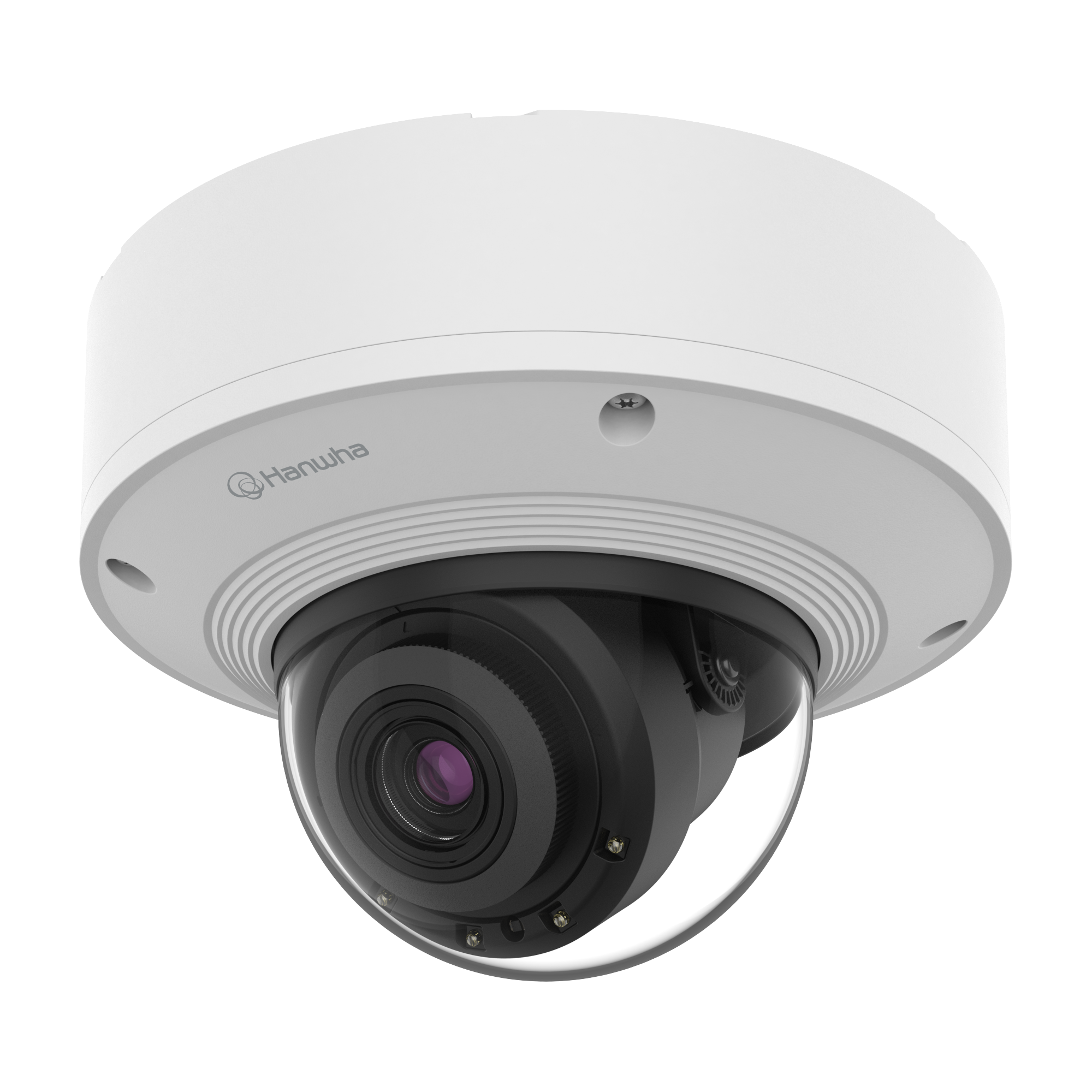 Hanwha PNV-A9081R 8MP 4K AI Outdoor Vandal Dome, 30m WiseIR