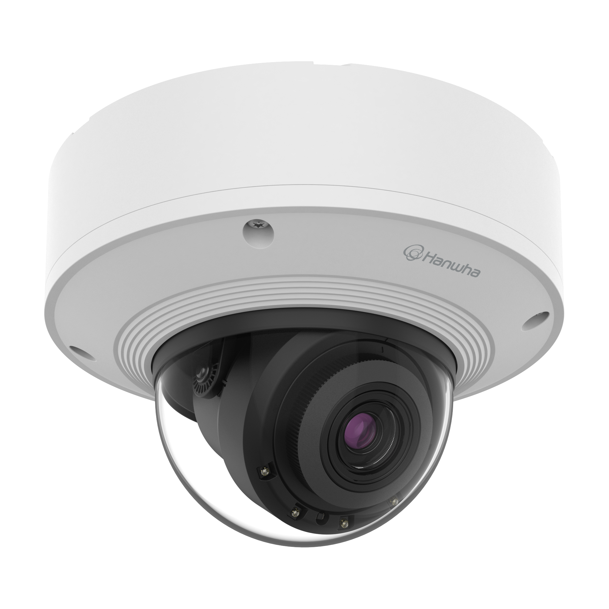 Hanwha PNV-A9081R 8MP 4K AI Outdoor Vandal Dome, 30m WiseIR