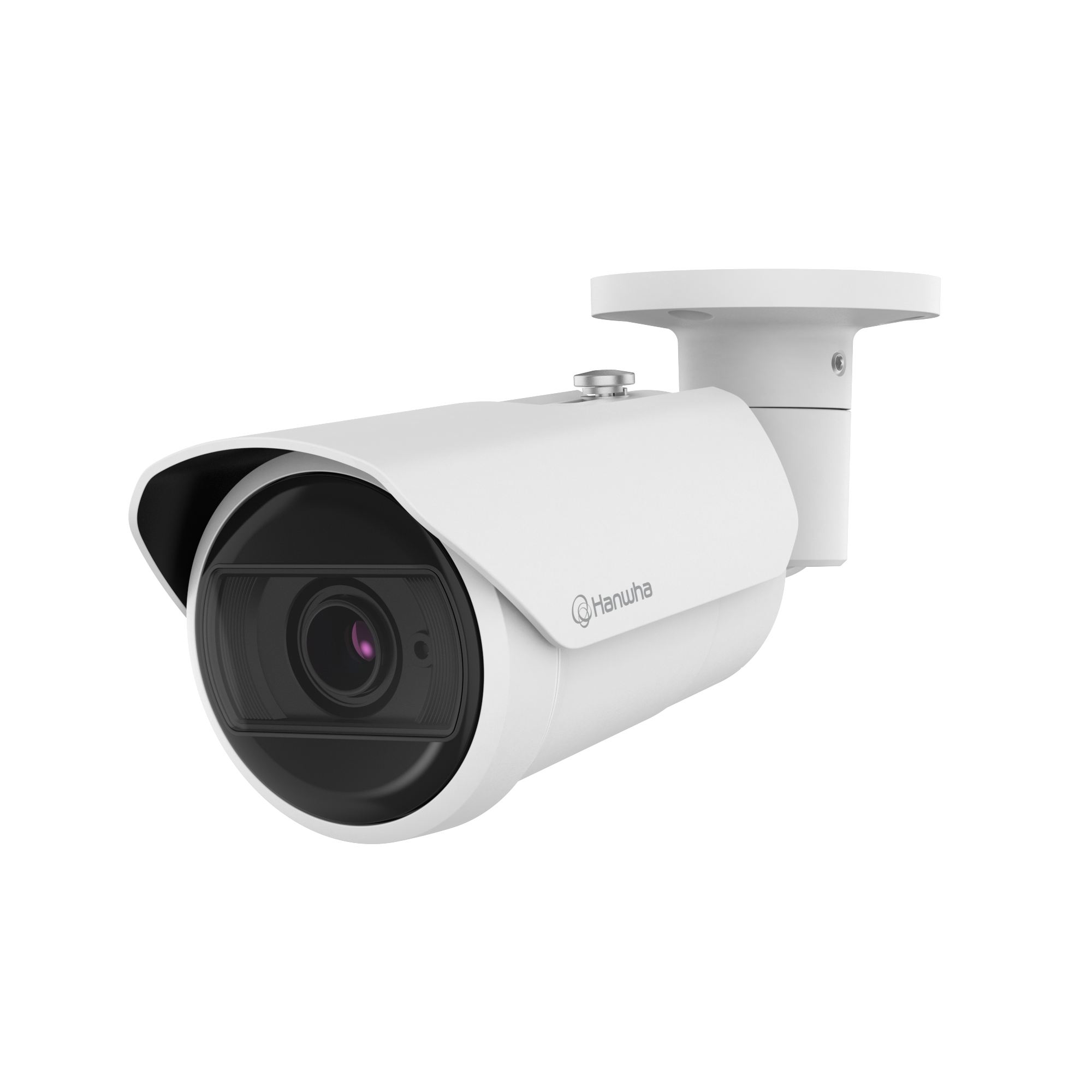 Hanwha QNO-C9083R 8MP 4K AI Bullet 3.2-10.2mm Varifocal — 30m IR, 3.2x Zoom, 120dB WDR, IP66/IK10/NEMA 4X