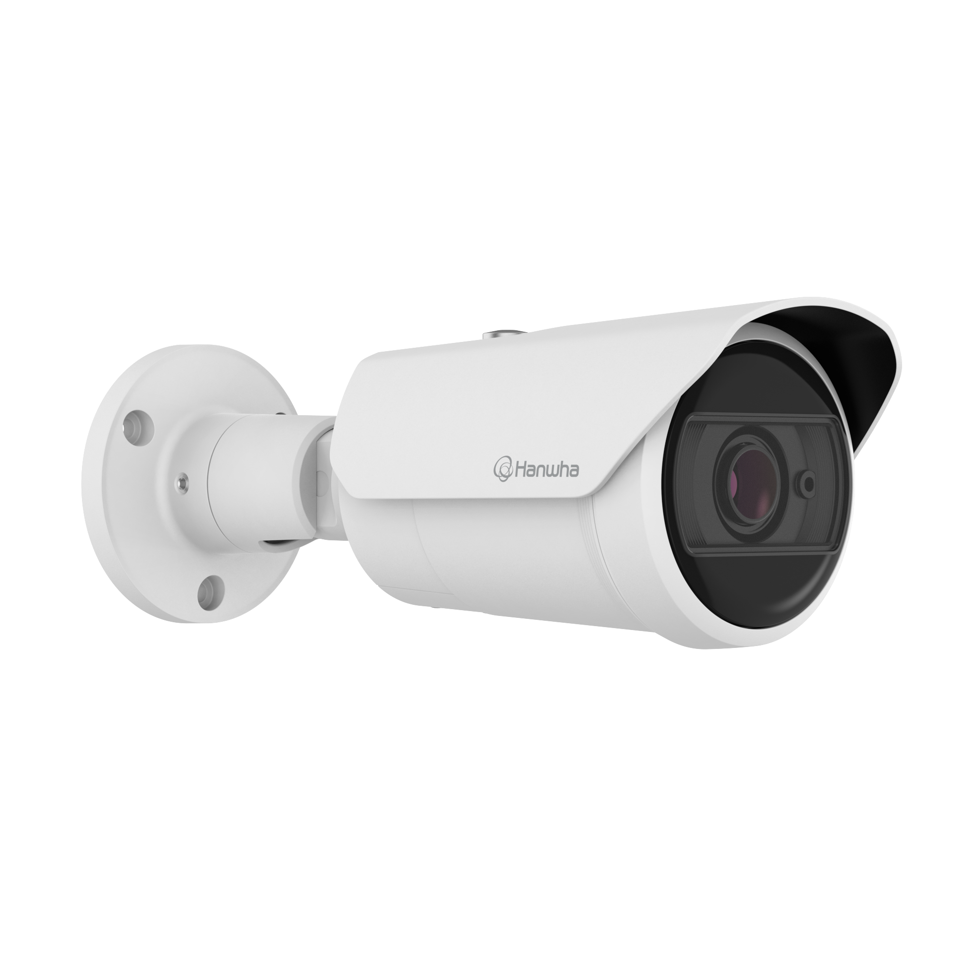 Hanwha QNO-C8083R 5MP AI Bullet 3.2-10.2mm Varifocal — 30m IR, 3.2x Zoom, 120dB WDR, IP66/IK10/NEMA 4X