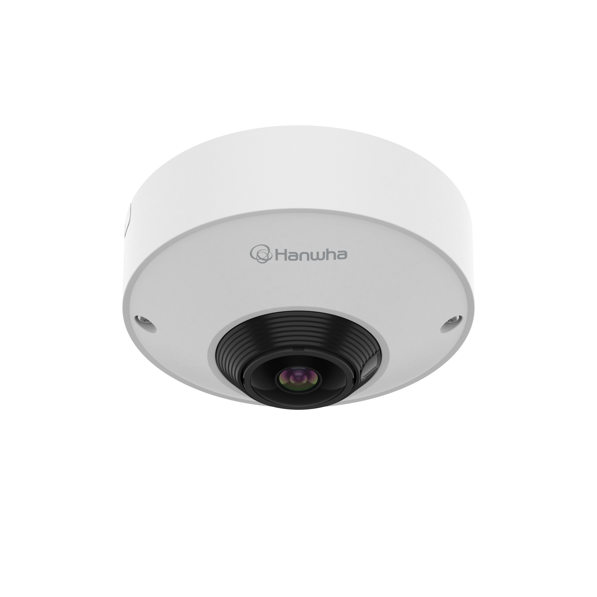 Hanwha QNF-C9010 12MP Q-Core AI Fisheye Camera, 185° Coverage, Indoor