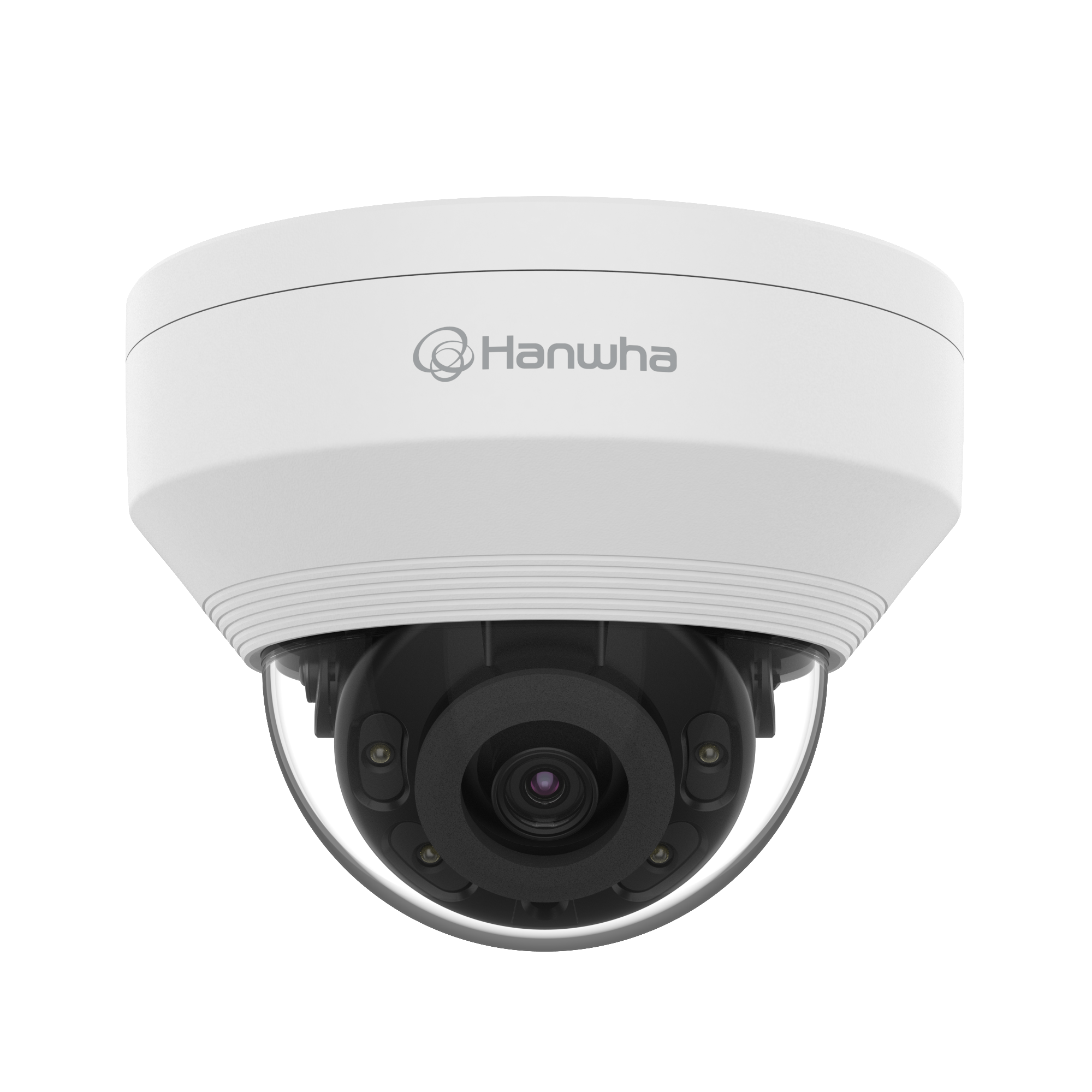 Hanwha QNV-7012R 4MP H.265 IR Vandal Dome Camera 2.8mm — 108° FoV, 20m IR, 120dB WDR, IP66/IK10
