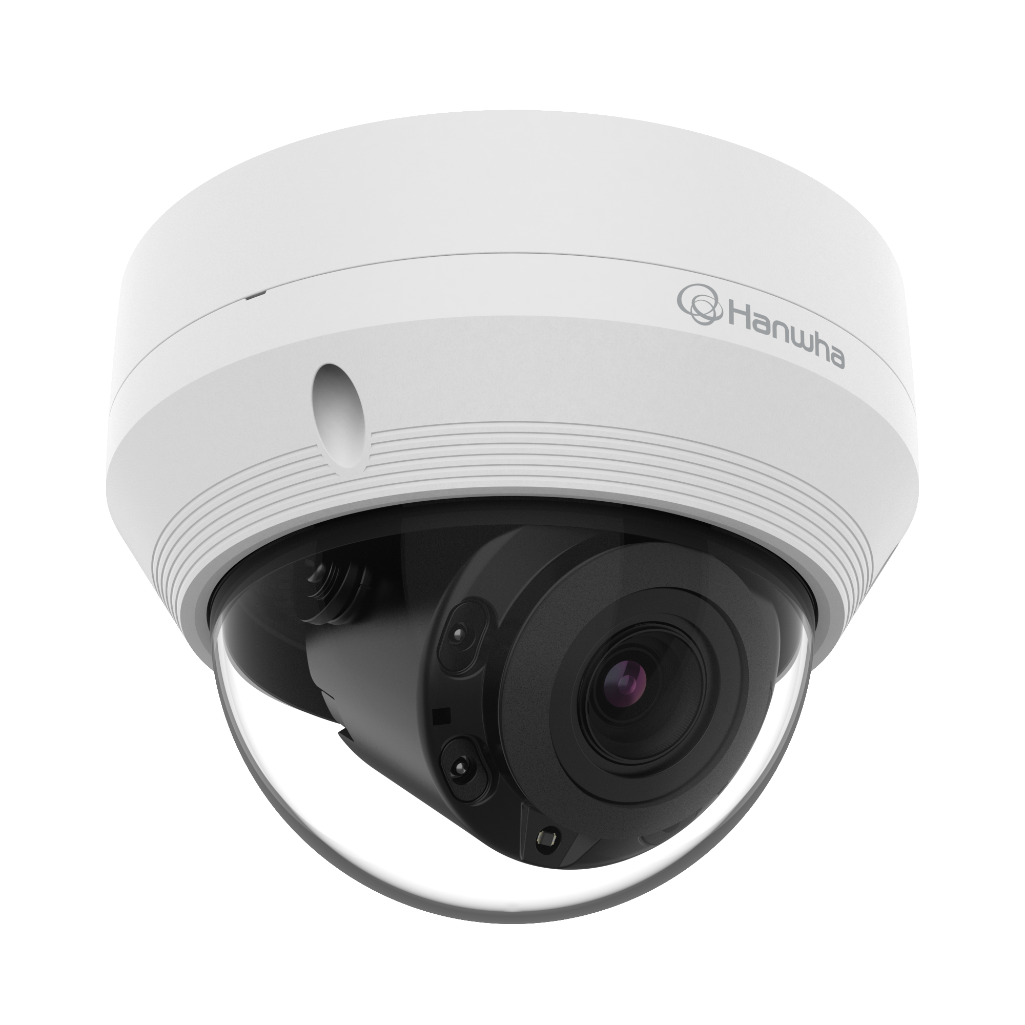 Hanwha QNV-7082R 4MP H.265 IR Vandal Dome Camera 3.2-10mm — 3.1x Zoom, 30m IR, 120dB WDR, IP66/IK10/NEMA 4X