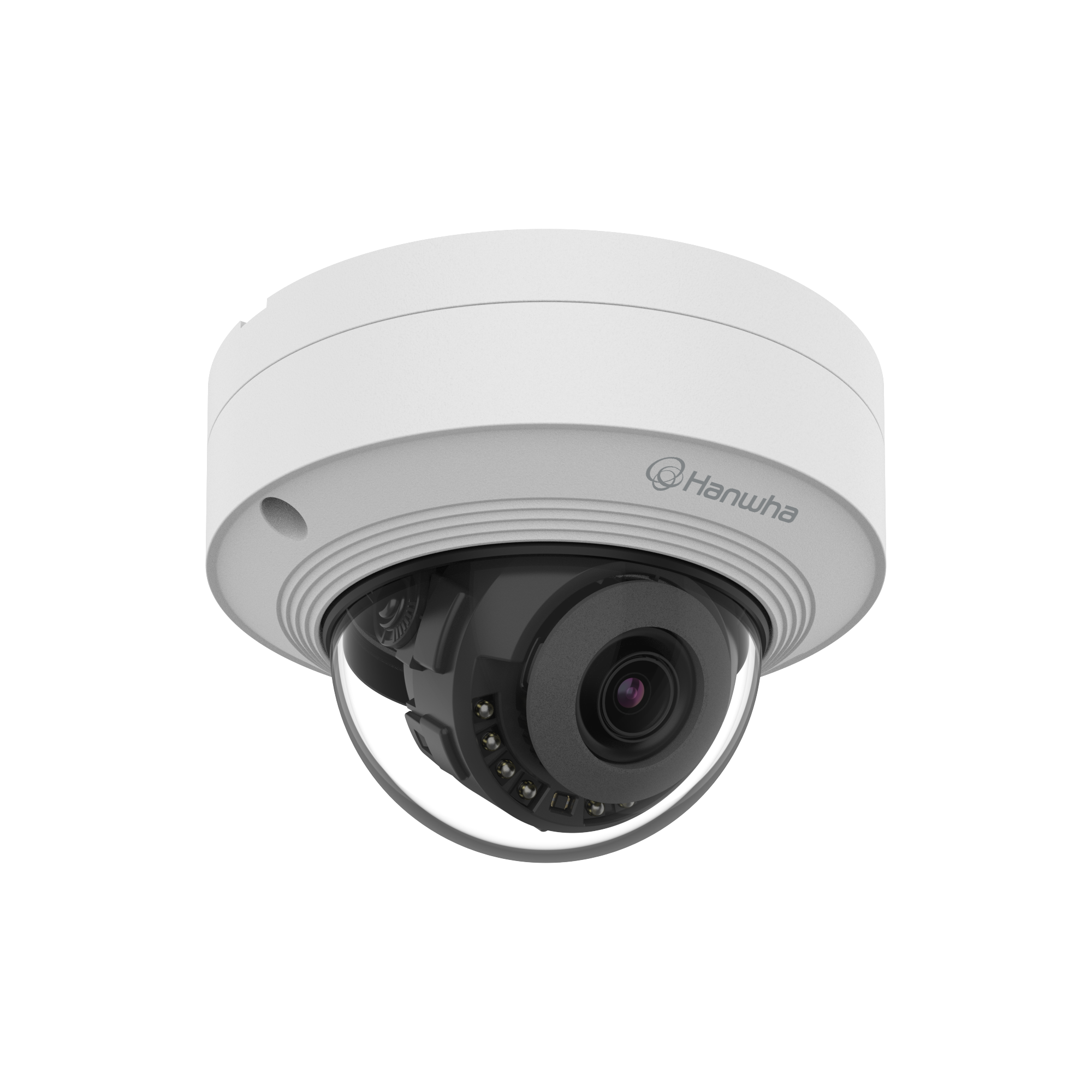 Hanwha QNV-C8011R 5MP AI Vandal Dome 3mm — Person/Vehicle Detect, 20m IR, 120dB WDR, IP66/IK10/NEMA4X