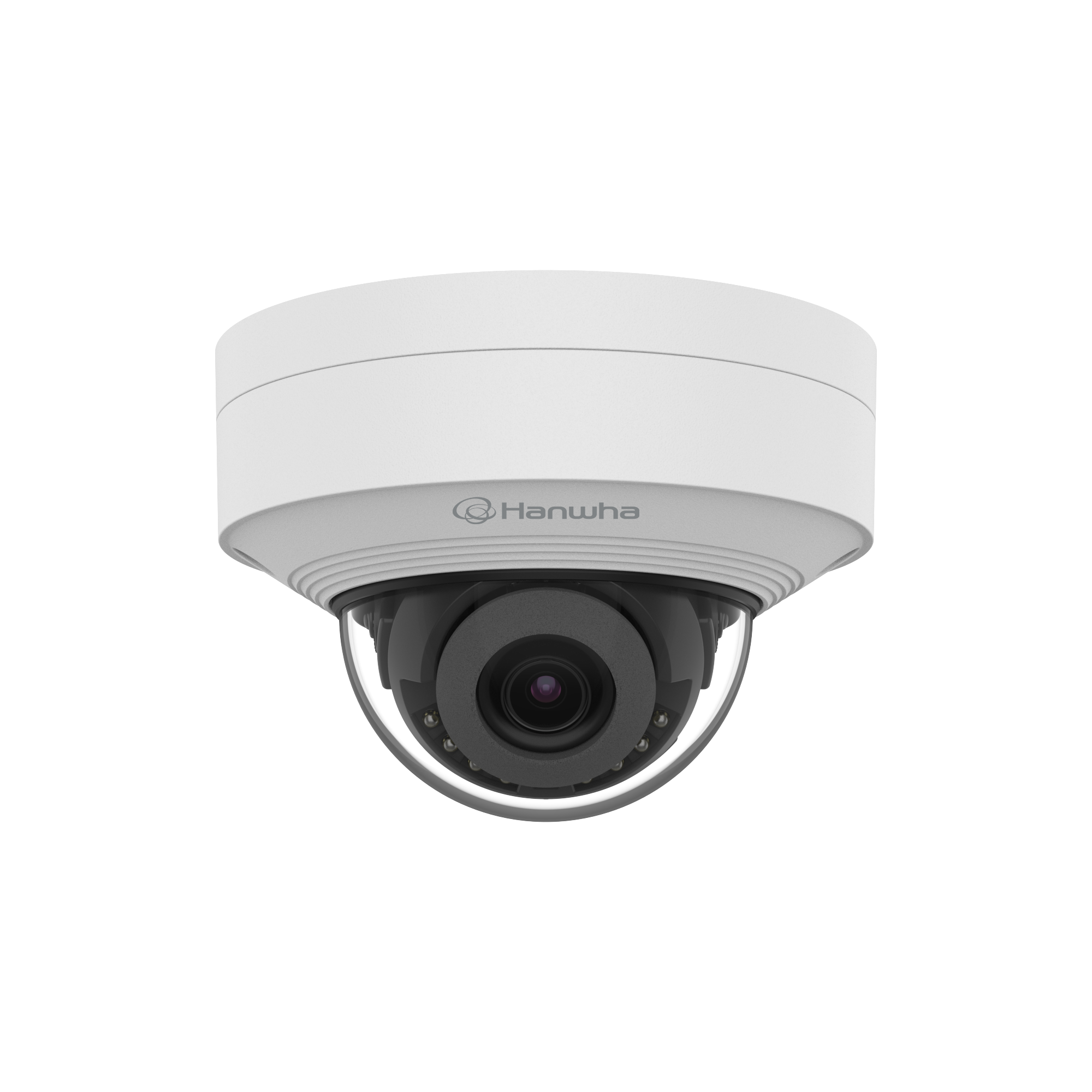 Hanwha QNV-C9011R 8MP AI IR Vandal Dome 3mm — Person/Vehicle Detect, 20m IR, IP67/IK10, Built-in Mic