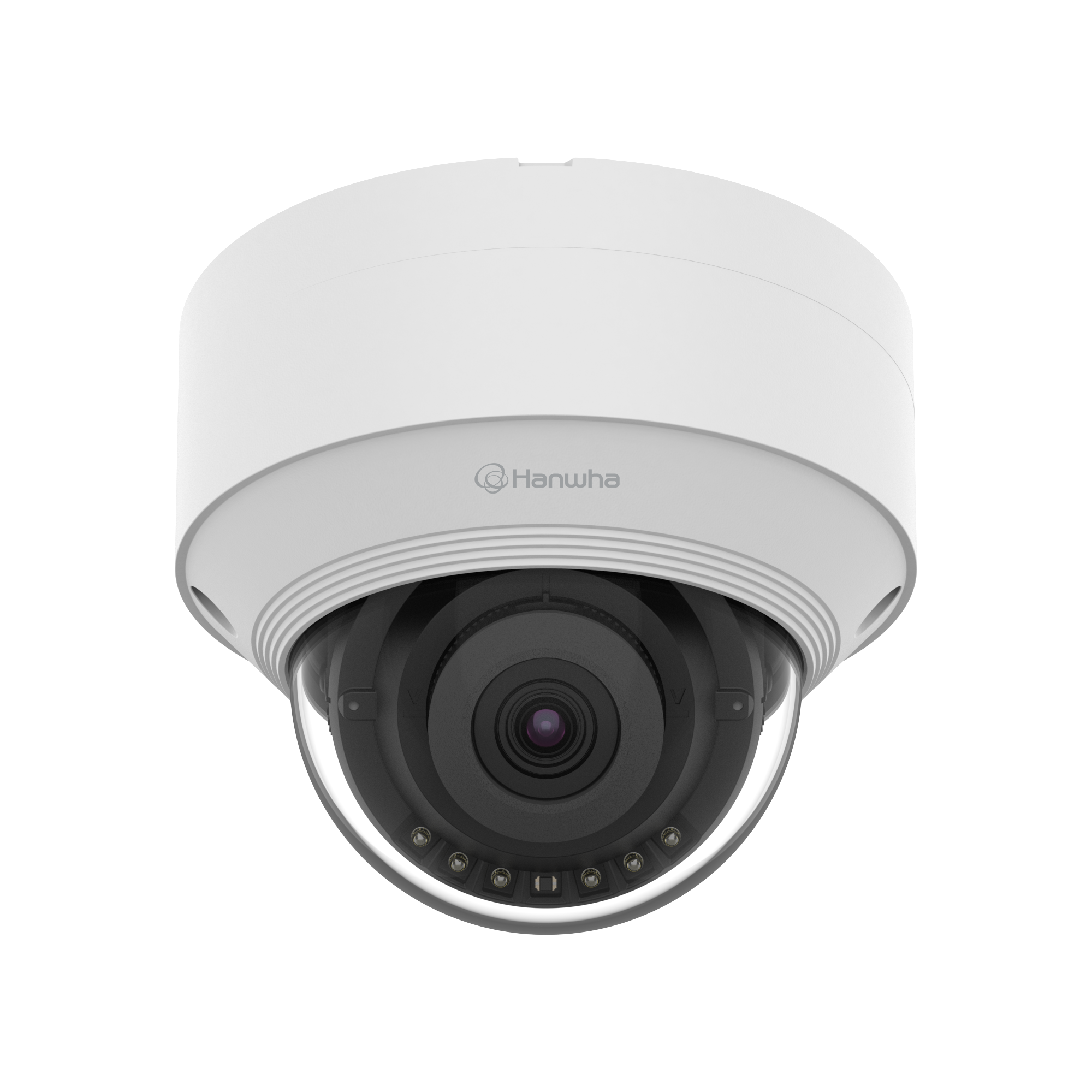 Hanwha QNV-C8023R 5MP AI IR Vandal Dome 4mm — 30m IR, 120dB WDR, IP66/IK10