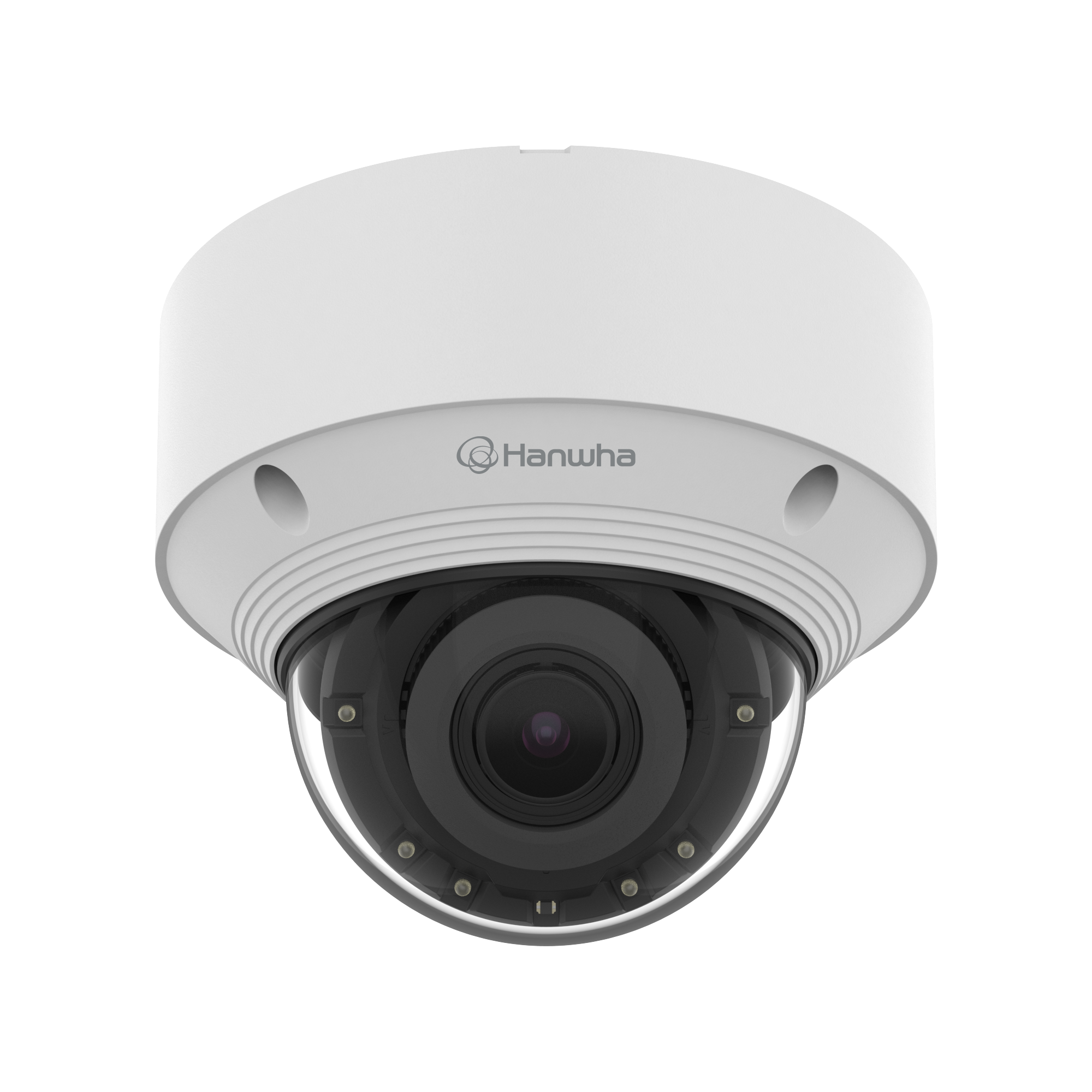 Hanwha QNV-C8083R 5MP AI IR Varifocal Vandal Dome 3.2-10.2mm — 30m IR, 120dB WDR
