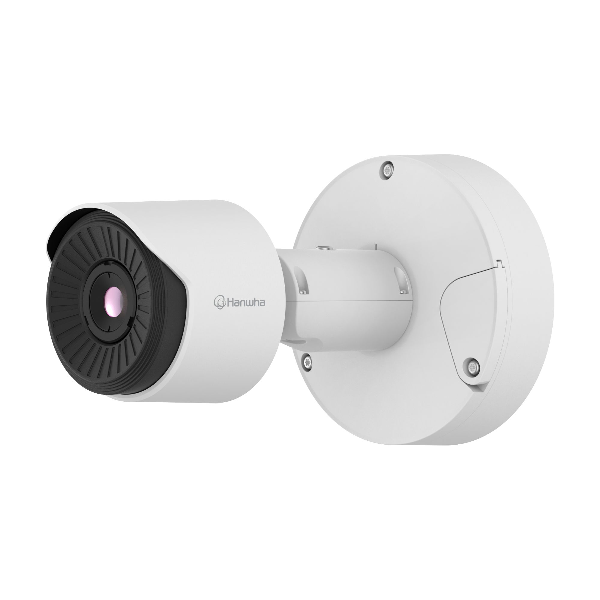 Hanwha TNO-C3012TRA AI Radiometric Thermal Bullet — 384x288 <30mK NETD, -40°C to +550°C, IP66/IK10/NEMA4X