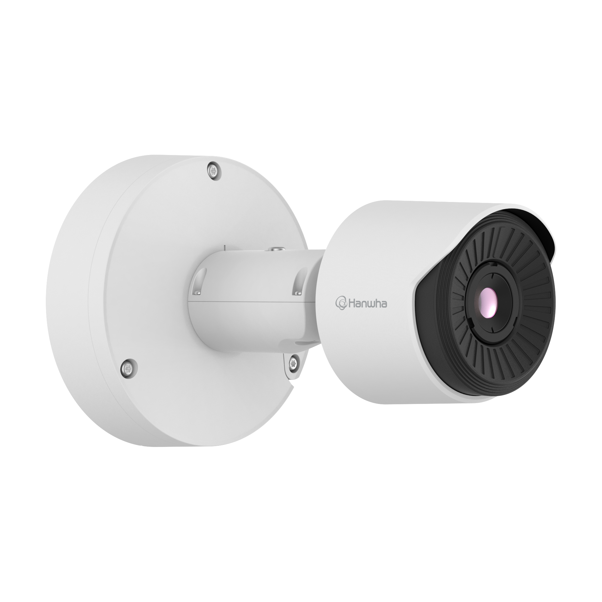 Hanwha TNO-C3012TRA AI Radiometric Thermal Bullet — 384x288 <30mK NETD, -40°C to +550°C, IP66/IK10/NEMA4X