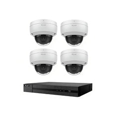 HiLook Hikvision 6MP Acusense 4 Camera 4CH Dome Kit – 4 x IPC-D261H-MU