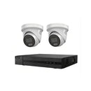 HiLook Hikvision 6MP 2 Camera Kit with 2 x AI IntelliSense, Full-Color Built-in Audio, 4CH 4K NVR