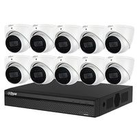Dahua 10 x 6MP DH - IPC - HDW3666EMP - S - AUS SMD 4.0 AI Turret Security Kit 50m IR 2.8mm with SMD + 16CH NVR + 4TB HDD - SMarket