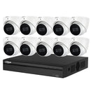 Dahua 10 x 8MP DH - IPC - HDW3866EMP - S - AUS SMD 4.0 Turret Security Kit with 16CH AI NVR 2.8mm lens + 4TB HDD - SMarket