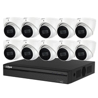 Dahua 10 x 8MP DH-IPC-HDW3866EMP-S-AUS SMD 4.0 Turret Security Kit with 16CH AI NVR 2.8mm lens + 4TB HDD