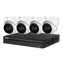 Dahua 4 x 8MP DH - IPC - HDW3866EMP - S - AUS Turret Security CCTV Kit with 8CH Wizsense NVR + 4TB HDD - SMarket