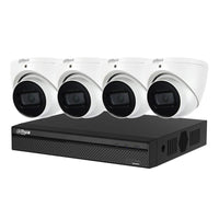 Dahua 4 x 8MP DH - IPC - HDW3866EMP - S - AUS Turret Security CCTV Kit with 8CH Wizsense NVR + 4TB HDD - SMarket