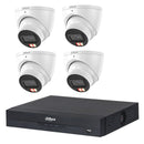 Dahua 4 x 8MP DH-IPC-HDW3867EM-S-IL-ANZ Turret Security CCTV Kit with 8CH Wizsense NVR + 4TB HDD