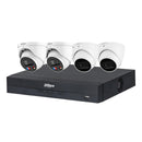 Dahua 6 MP + 8 Channels Kit: 2 x 6MP TiOC and 2 x 6MP Turret Cameras with 8CH AI NVR + 4TB HDD