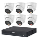 Dahua 6 x DH - IPC - HDW3867EM - S - IL - ANZ Starlight Turret Cameras, 8CH AI NVR CCTV Kit + 4TB HDD - SMarket