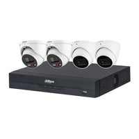 Dahua 8 MP + 8 Channels Kit: 2 x 8MP TiOC and 2 x 8MP Turret Cameras with 8CH AI NVR + 4TB HDD