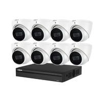 Dahua 8 x 6MP DH - IPC - HDW3666EMP - S - AUS SMD 4.0 AI Turret Kit 50m IR 2.8mm with SMD + 8CH AI NVR + 4TB HDD - SMarket