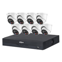 Dahua 8 x 6MP TIOC DH - IPC - HDW3649H - AS - PV - ANZ Turret Kit with 8CH AI NVR + 4TB HDD - SMarket